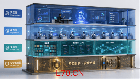 （可信智能四层架构图）