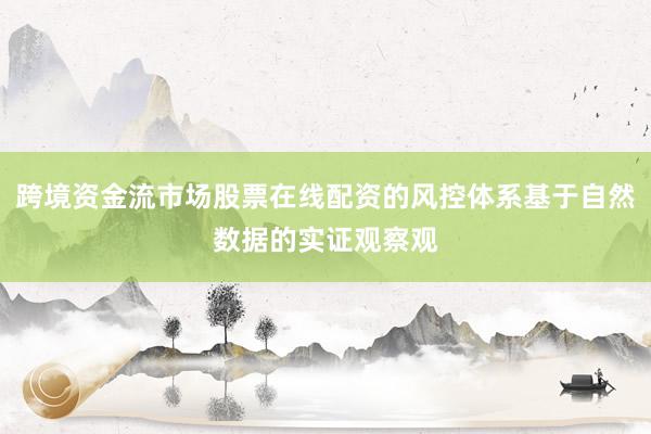 跨境资金流市场股票在线配资的风控体系基于自然数据的实证观察观